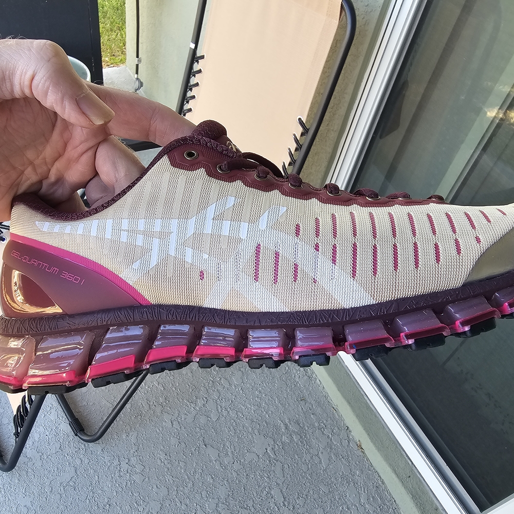 Size 9.5 - Above The Clouds x ASICS Gel Quantum 360 Wine - Picture 5 of 8